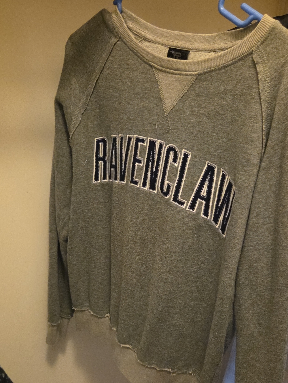 Ravenclaw Gray Crewneck Pullover Sweater - Women's Harry Potter